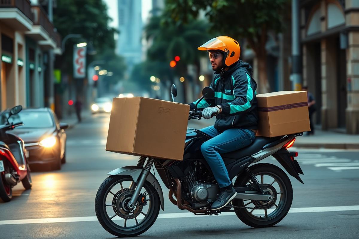 Motoboy em ação